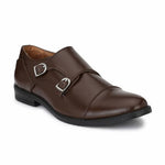 Men's Brown Double Monk Formal Shoes