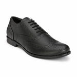 Men's Black Brogue Synthetic Leather Formal Shoes