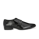Men's Black Derby Patent Leather Formal Shoes