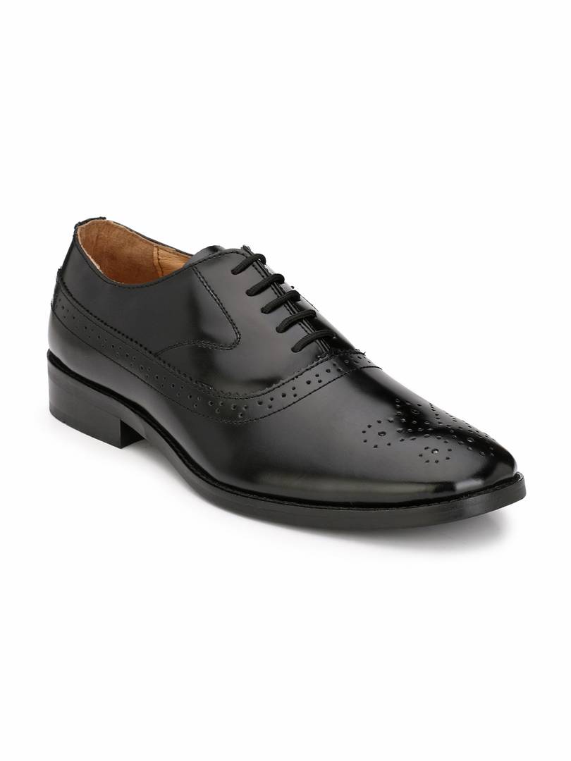 Men's Black Oxford Brogue  Original Leather Formal Shoes