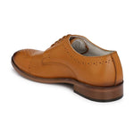 Men's Tan Derby  Original Leather Formal Shoes