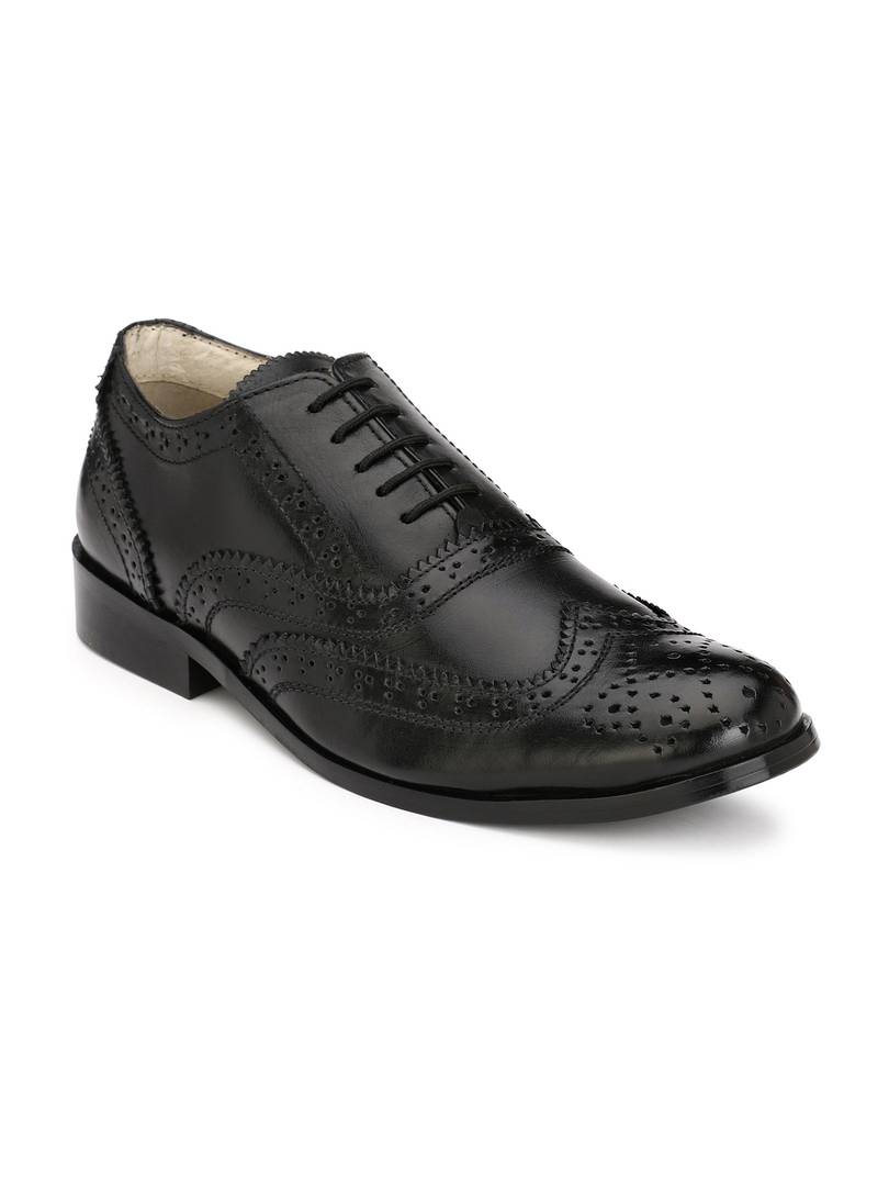 Men's Black Brogue  Original Leather Formal Shoes