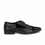 Men's Black Synthetic Leather Slip on Party Formal Shoe