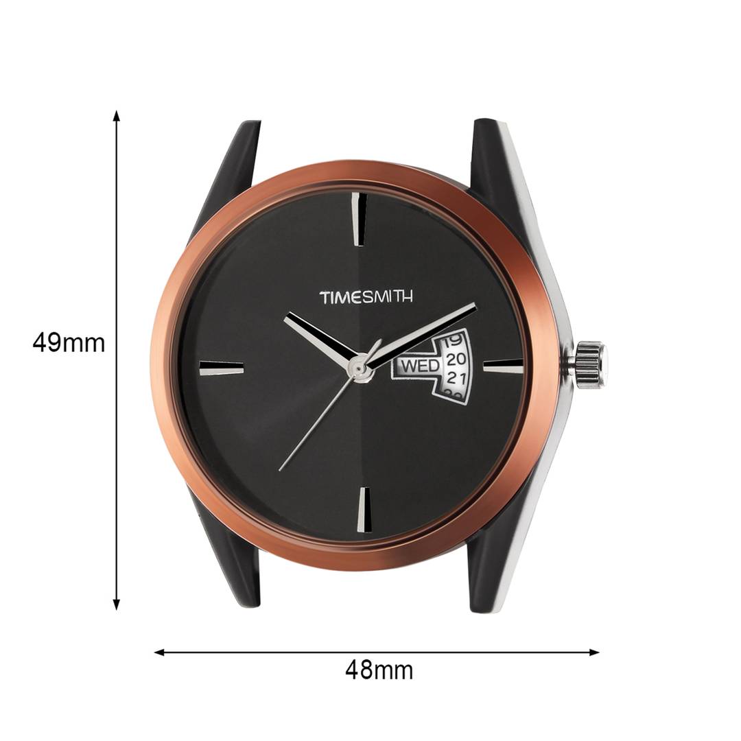 Men's Black Synthetic Leather Analog Stylish Watch