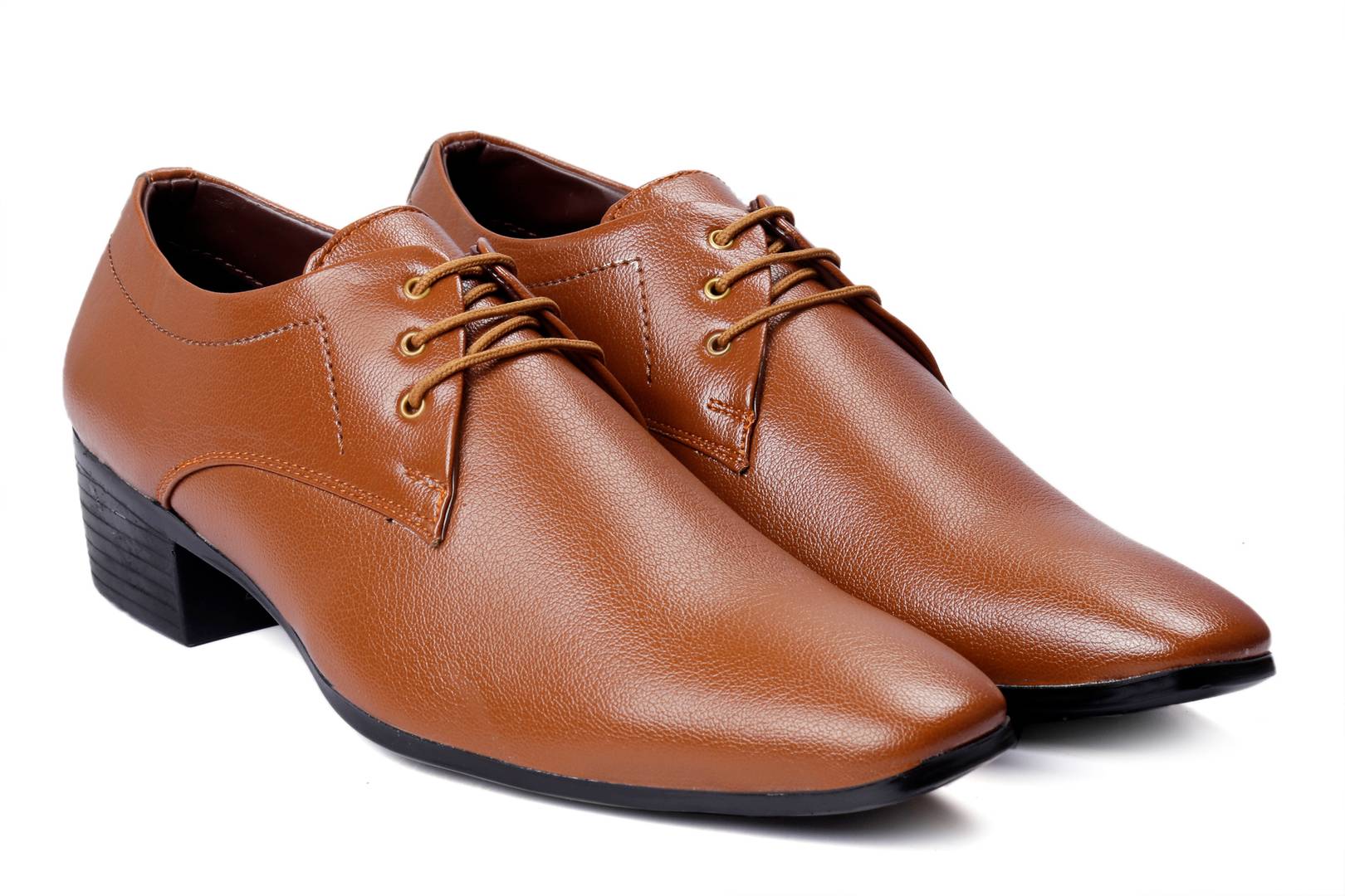 Stylish Tan Height Increasing Formal Shoes