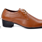 Stylish Tan Height Increasing Formal Shoes