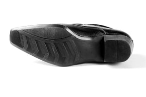 Stylish Black Height Increasing Casual Slip-On Shoes
