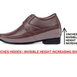 Premium Brown Faux Leather Formal Shoe For Men
