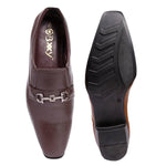 Premium Brown Synthetic Leather height Increasing Formal Shoes For Men