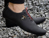 Black Partywear Synthetic Leather Casual Shoes for Men
