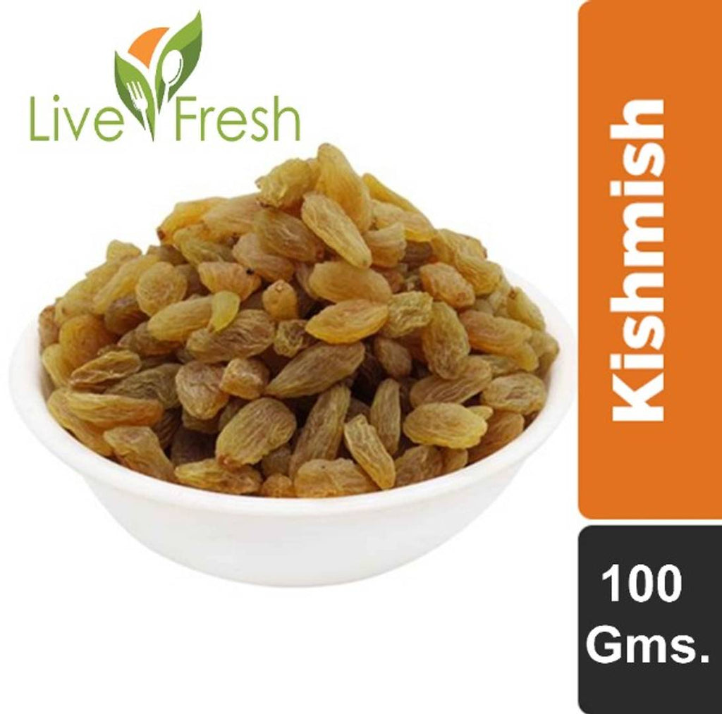 Live Fresh Premium Kishmish (100 grm)-Price Incl. Shipping