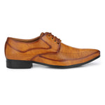 Designer Derby Napa Leather Tan Brown Lace-Ups Office Party Ethnic Wear Formal Shoes