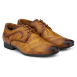 Designer Derby Napa Leather Tan Brown Lace-Ups Office Party Ethnic Wear Formal Shoes