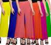 Stylish Women Palazzo Combo Pack Of 6 (Blue, Orange, Pink, Peach, Yellow, Green)
