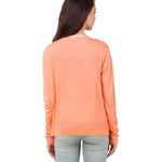 Stylish Orange Viscose Solid Regular Length Shrug For Women