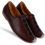Men's Brown Synthetic Leather Solid Casual Shoes