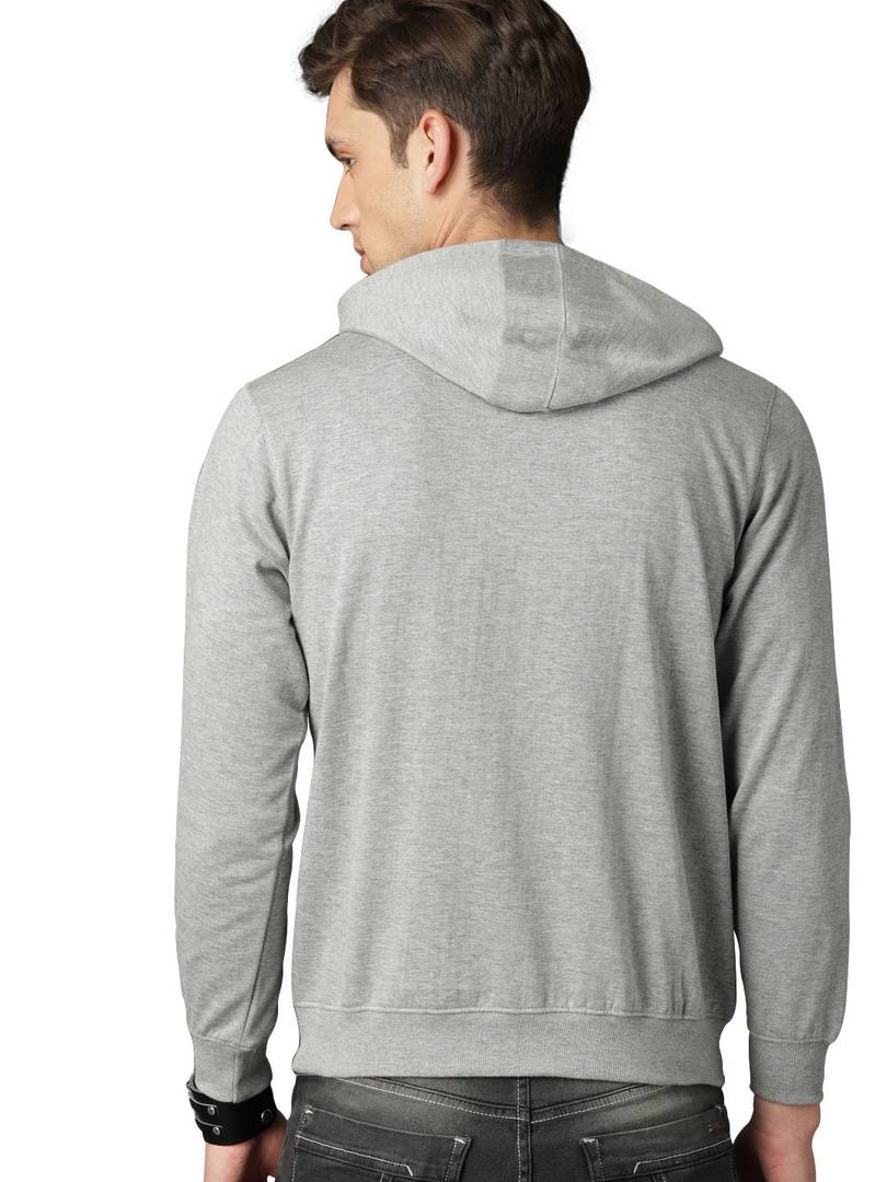 Full Sleeve BUILD Print Hooded Sweatshirt For Mens