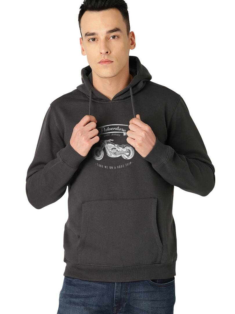 Full Sleeve BULLET Print Hooded Sweatshirt For Mens