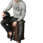 Full Sleeve PUNCH Print Hooded Sweatshirt For Mens