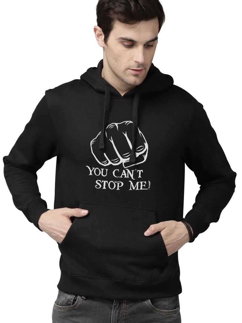 Full Sleeve PUNCH Print Hooded Sweatshirt For Mens