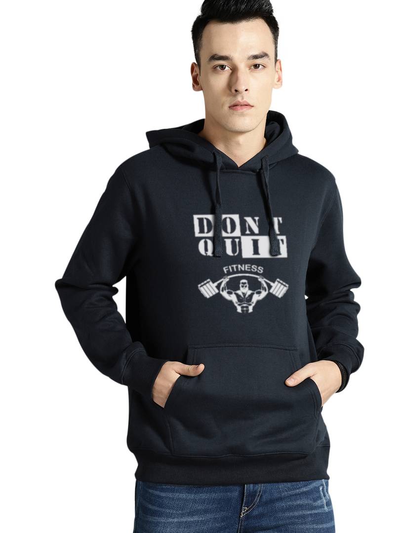 Full Sleeve FIT Print Hooded Sweatshirt For Mens