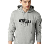Full Sleeve TRUST Print Hooded Sweatshirt For Mens