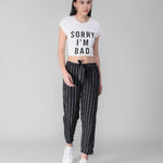 Women's Black Strap Pajama