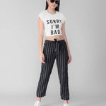 Women's Black Strap Pajama