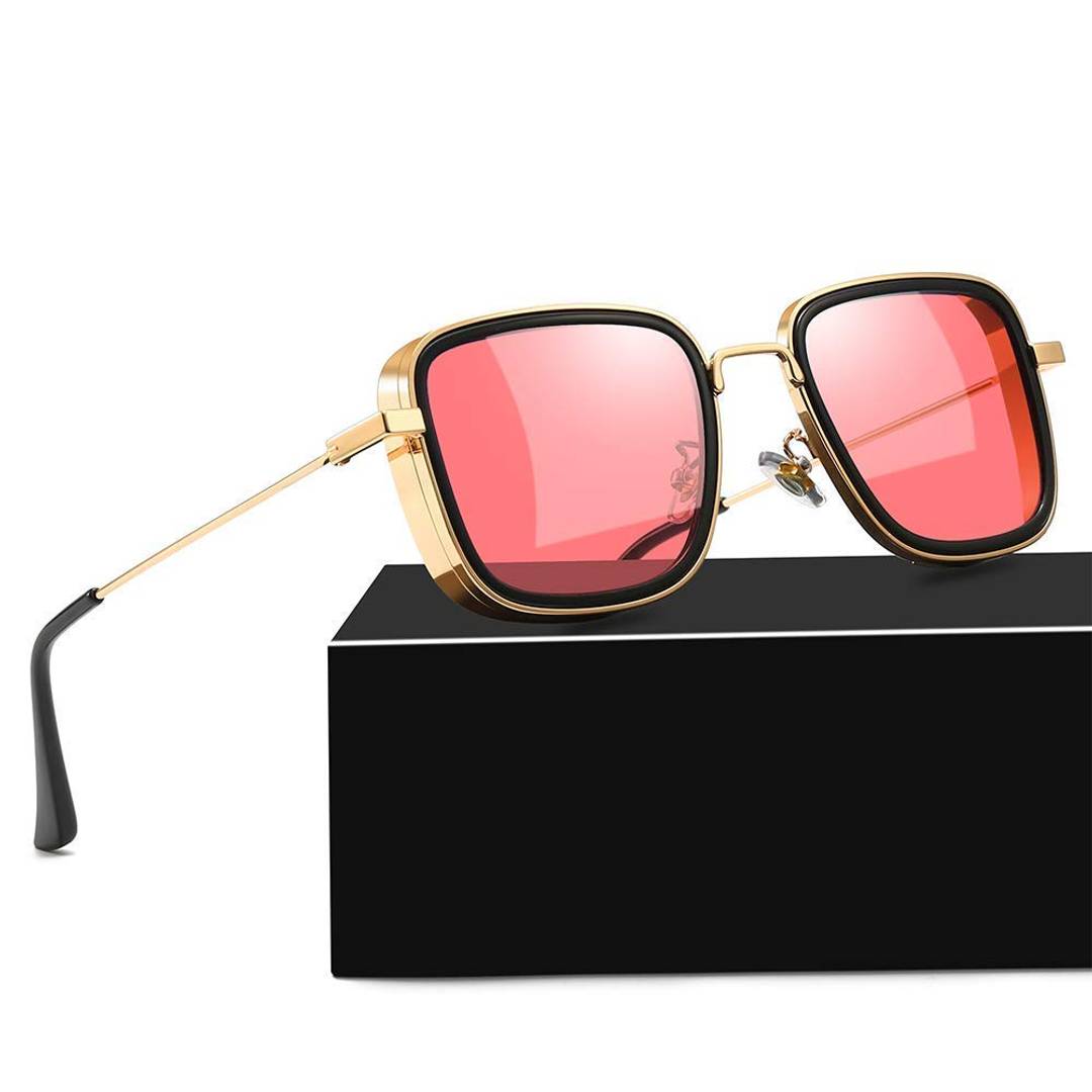 Must Have Stylish Sunglasses For Men & Boys (Golden-Pink)
