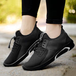 Men's Stylish and Trendy Black Solid Mesh Casual Sneakers