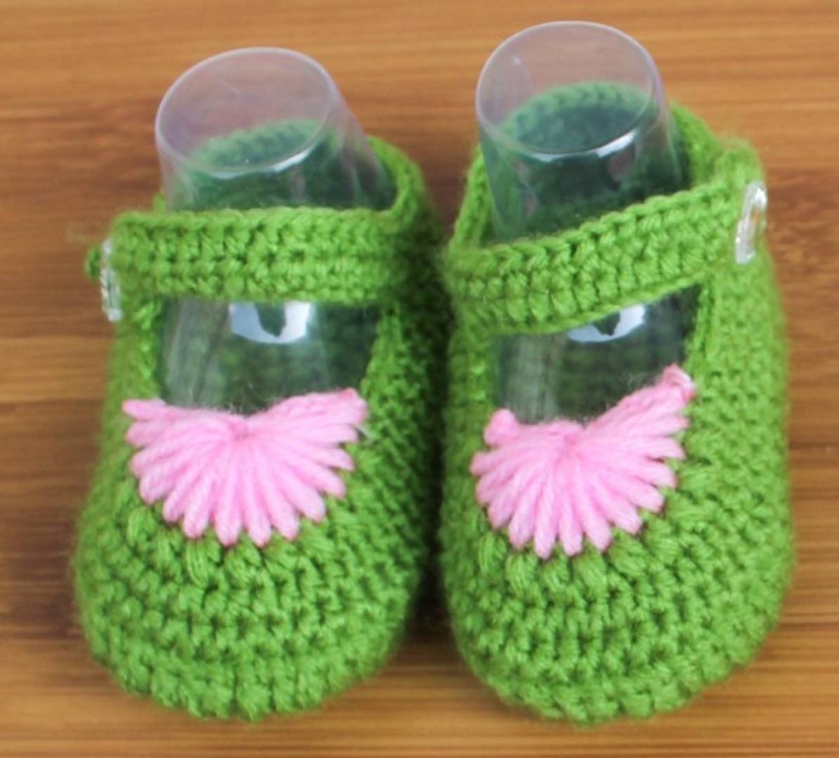 StyleRoad Infant Handmade Crochet Woolen Booties (Pack of 2)