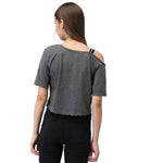 Dark Grey Top With Girls Rule Print