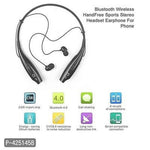 HBS 730 Wireless Neckband Bluetooth Headset Portable Headphone Handsfree Sports Running Sweatproof Compatible Android Smartphone Noise Cancellation