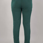 Women Cotton Flex Solid Trouser Pant