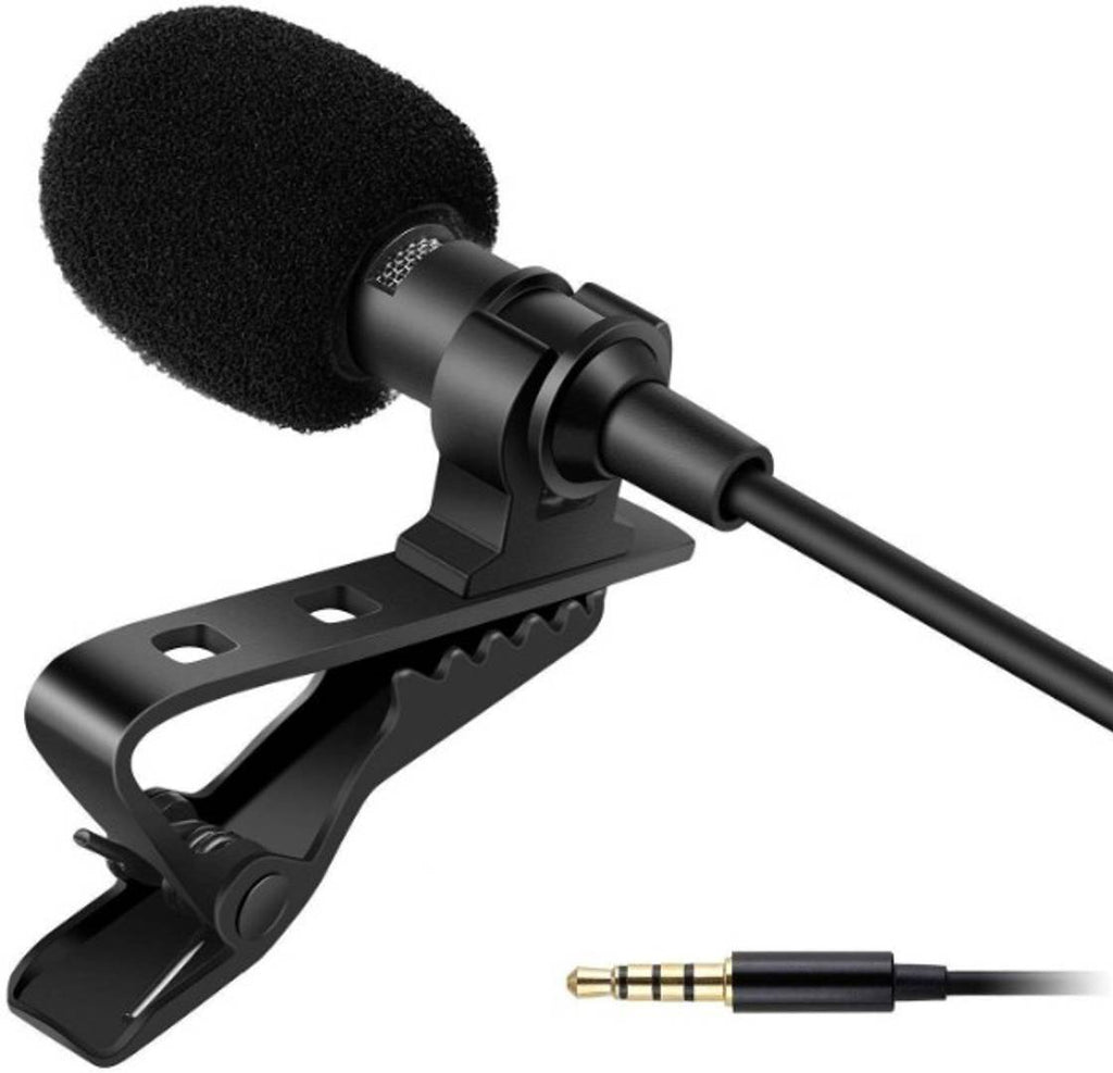 SelfieSeven CMC Collar Mic Clip Microphone for Youtuber, Voice Recording, Pc, Laptop, Android Smartphones 3.5mm (1.4 Meter) ,-01 Piece-1.4 m/frequency range-30Hz~15000Hz./For Youtuber, Voice Recording