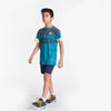 Boy's Green Polyester Printed Tees