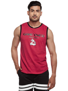 Mickey and Friends Game Over Active Round Neck Sleeveless Vest For Men