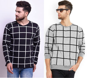Stylish Cotton Printed Round Neck T-Shirt For Men (Pack Of 2)