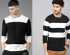 Stylish Cotton Colourblocked Round Neck T-Shirt For Men (Pack Of 2)