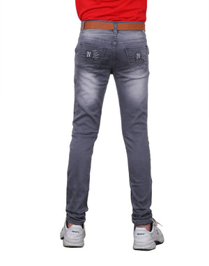 Slim Fit Light Grey Colour Jeans