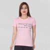 Women Pink Printed Fancy T-shirts