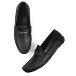 Black Stylish Party Wear Leather Casual Shoes For Men and Boys