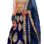 Ramkrupa Creation Woman's New Fashion Silk embroideredry lehenga choli.