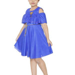 Classy Blue Imported Dress For Girls