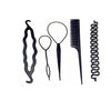Braids Tools / Bun Maker Hair Styling Kits For Women Set Of 5 Hair Accessories
