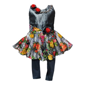 Baby girl Floral frock with leggings