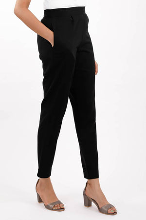 Women's Cotton Solid Straight Pant