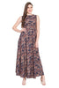 Multicolor Crepe Printed Gown For Women's