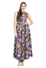 Multicolor Crepe Printed Gown For Women's