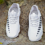 Men's Stylish White Mesh Sports Shoes